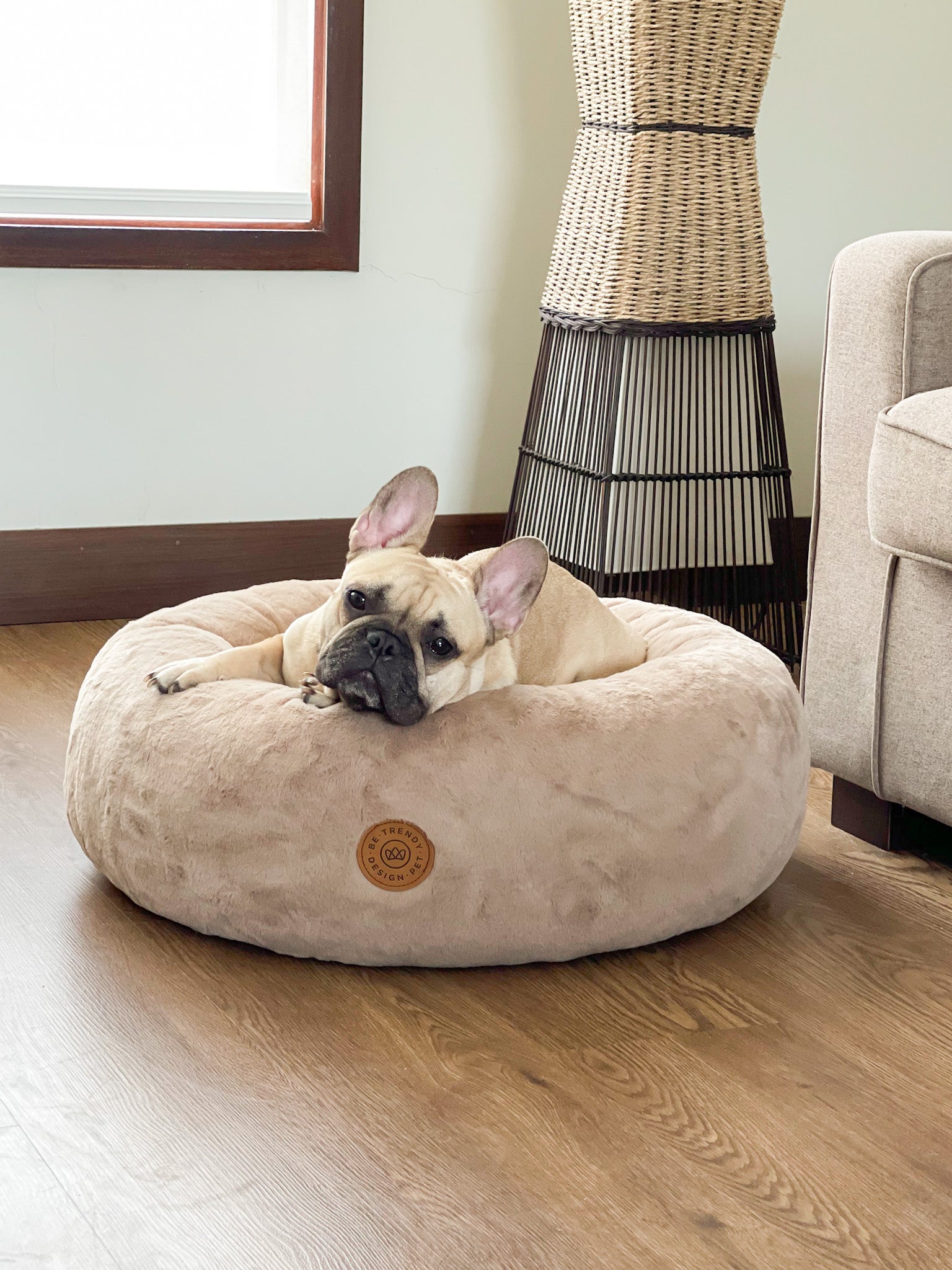 CAMA ANTIESTRES PARA PERRO CIAMBELLA CAMEL
