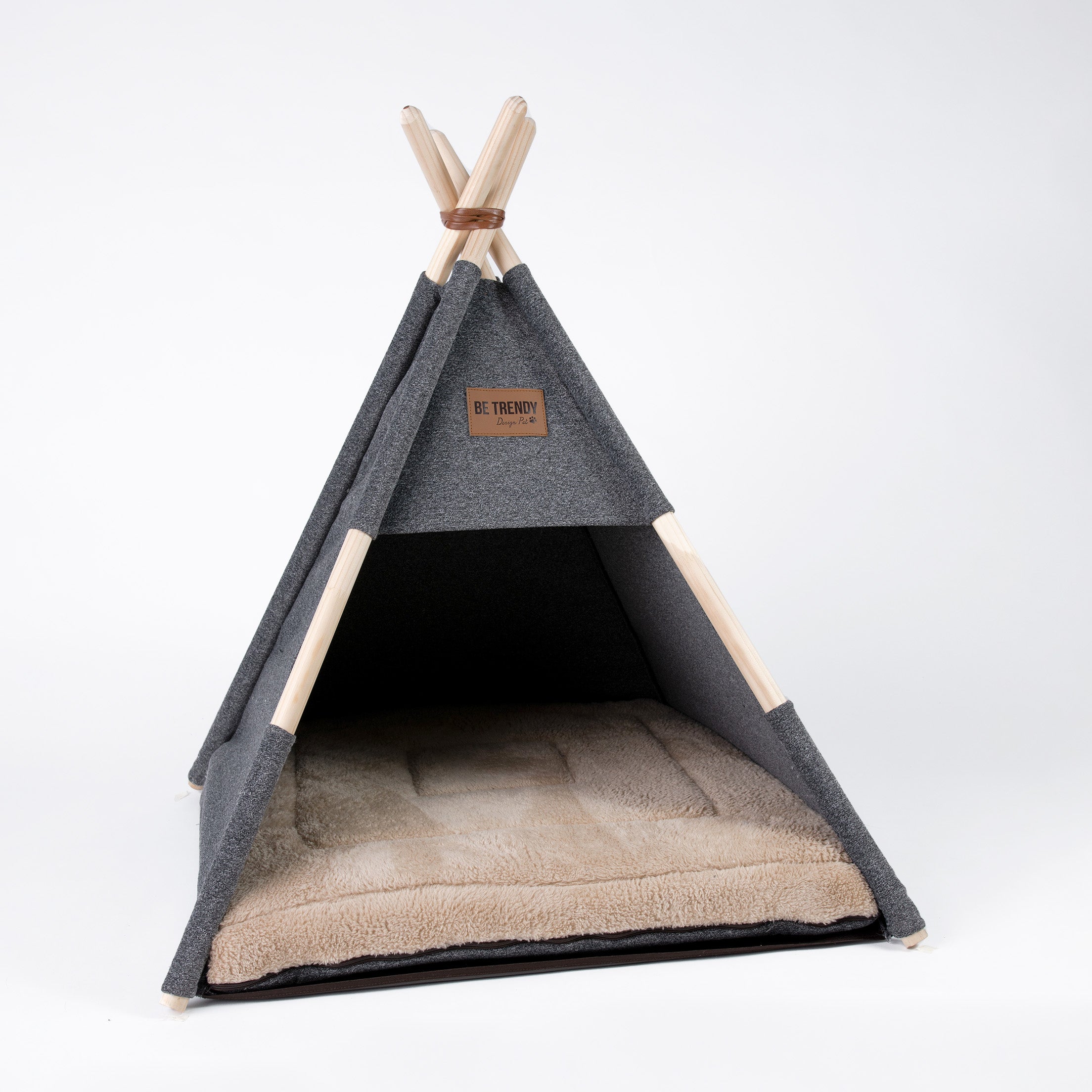 Casa para perros cama tipi teepee fonce be trendy