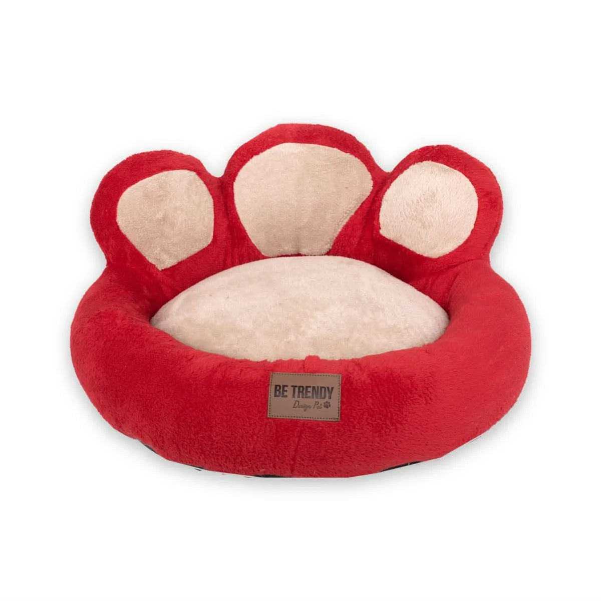 CAMA PARA PERRO HUELLA RED