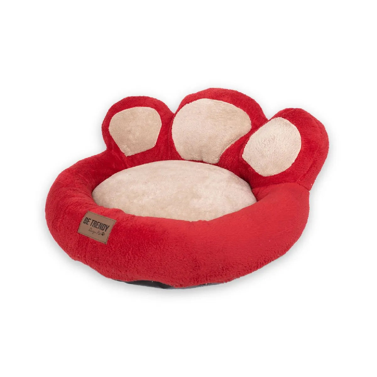 CAMA PARA PERRO HUELLA RED