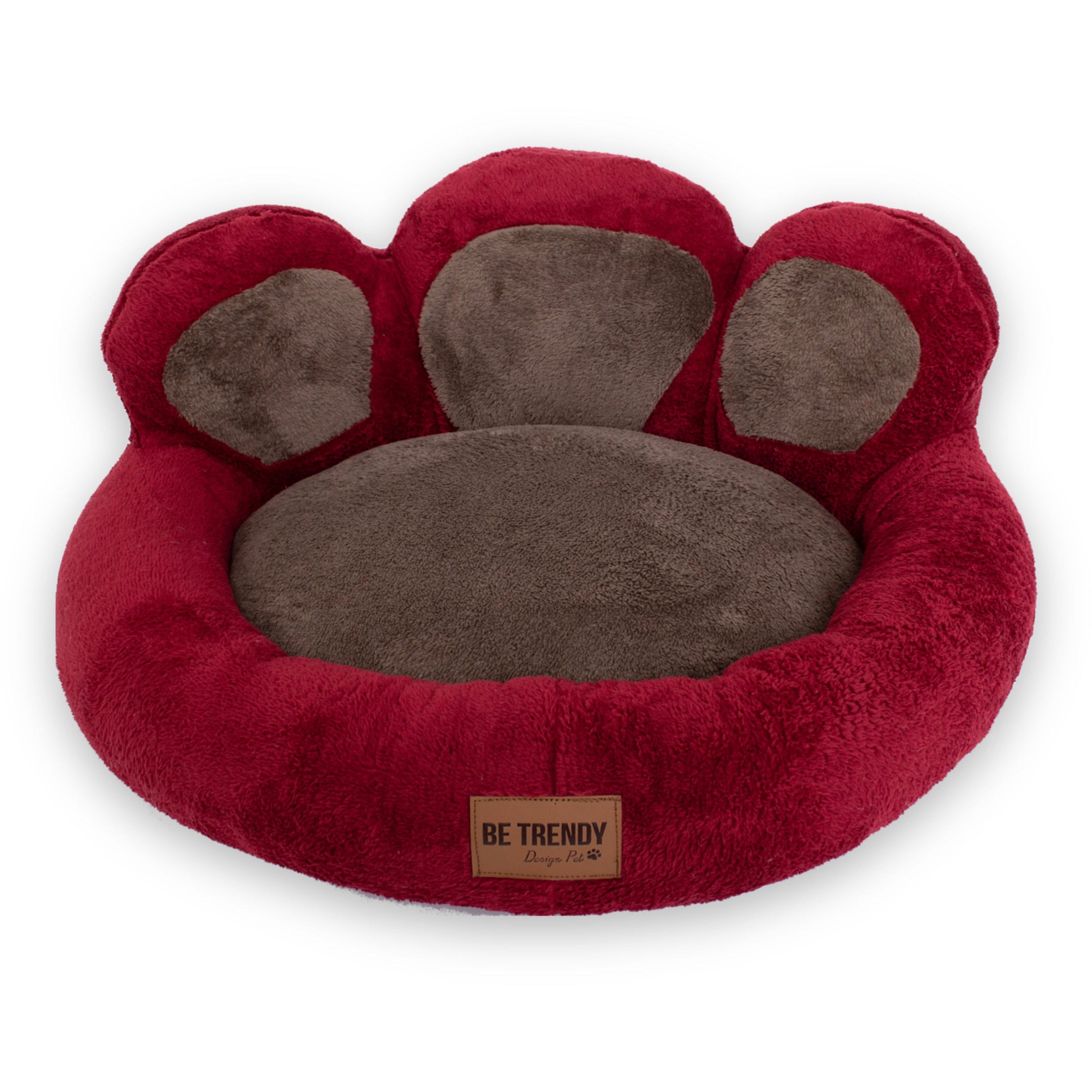 cama para perros lavable huella wine betrendy.pe